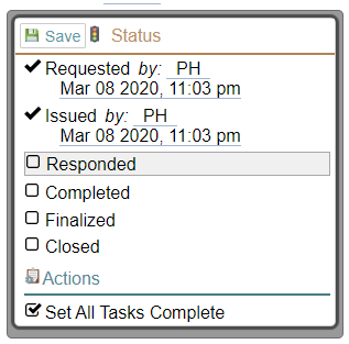 Responded Status Disabled